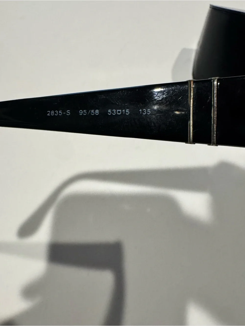Persol PO2835-S Polarized Black 95/58 Made in Italy w/ Case